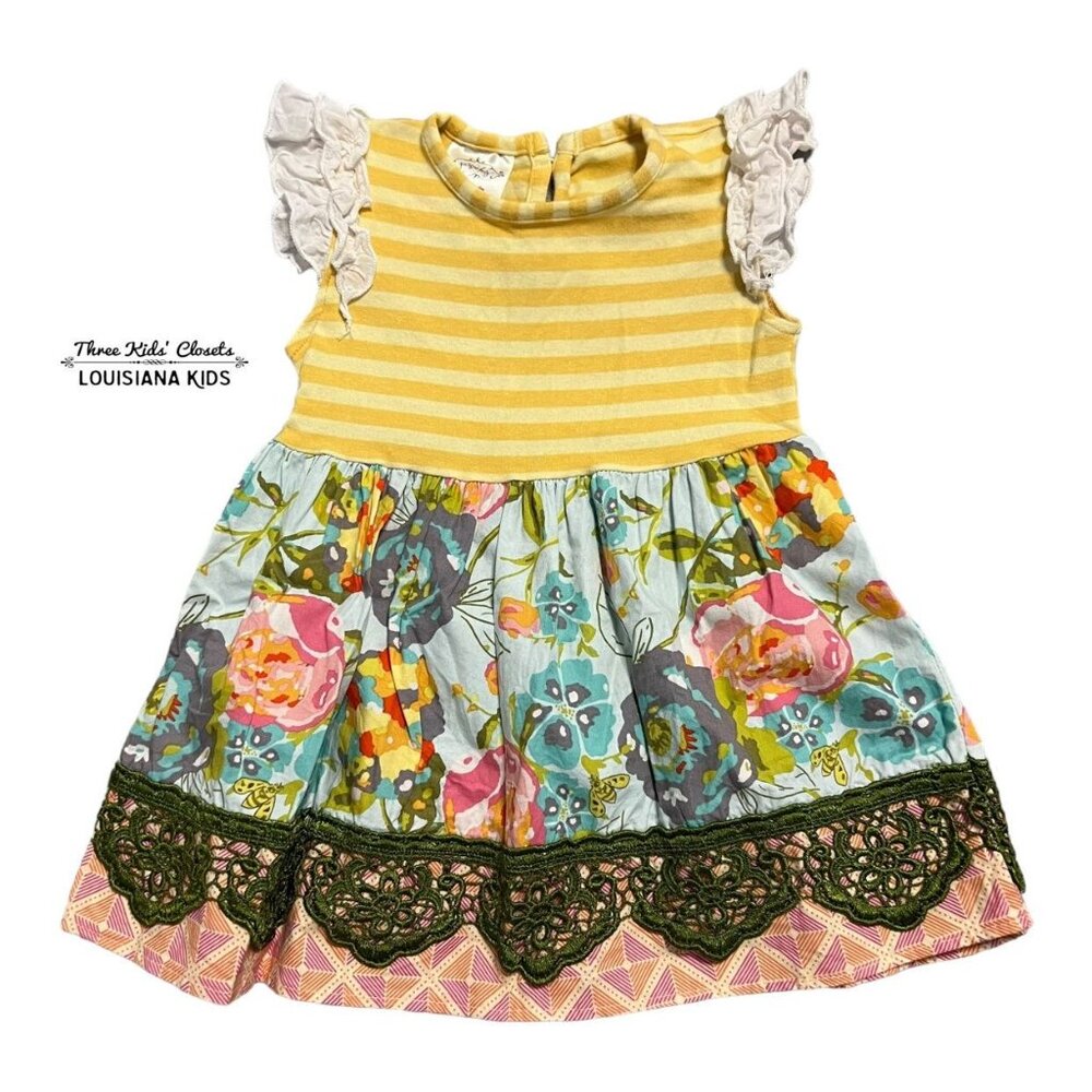 Persnickety 12-18m Mixed Print Floral Dress